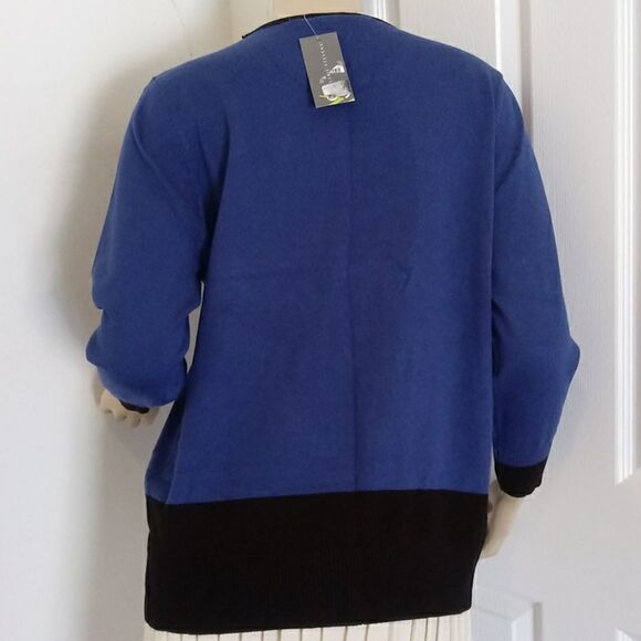 Valerie Stevens zip shoulder rayon top - Picture 5 of 6